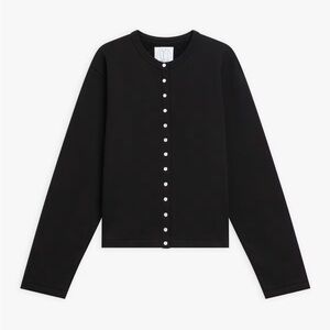 New York & Company Black Button-Down Shirt
